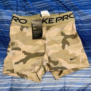 NWT Camo Nike Pro Shorts